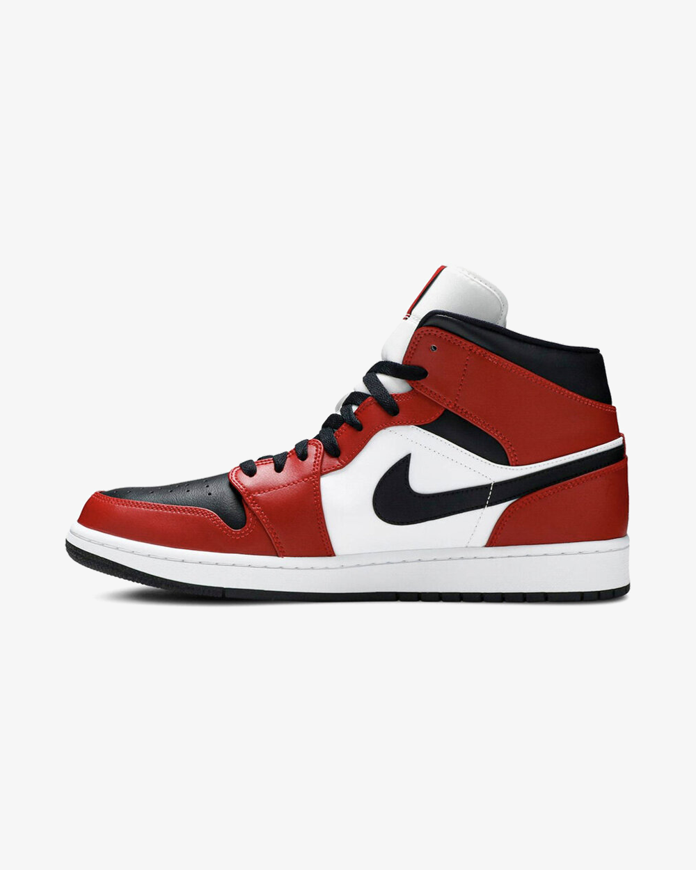 NIKE AIR JORDAN1 MID CHICAGO BLACK TOE