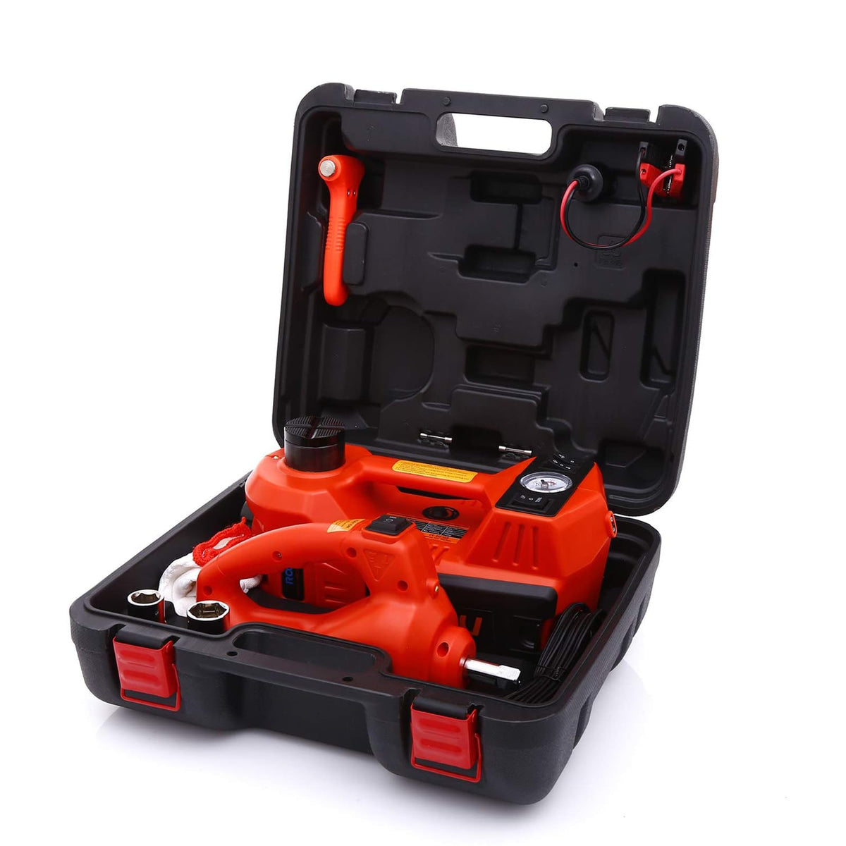 🔥[Hot sale]🔥STANDTALL Electric Car Jack 5 Ton 12V Floor Jack, Impact Wrench, Inflator