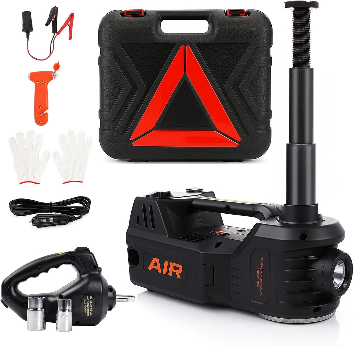 🔥[Hot sale]🔥STANDTALL Electric Car Jack 5 Ton 12V Floor Jack, Impact Wrench, Inflator