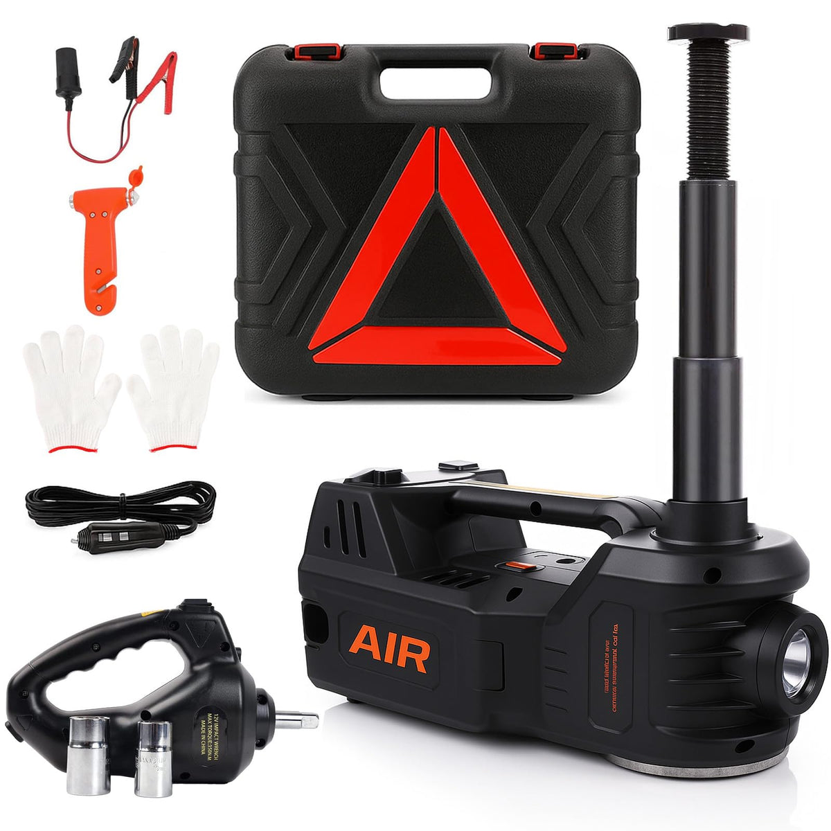 🔥[Hot sale]🔥STANDTALL Electric Car Jack 5 Ton 12V Floor Jack, Impact Wrench, Inflator