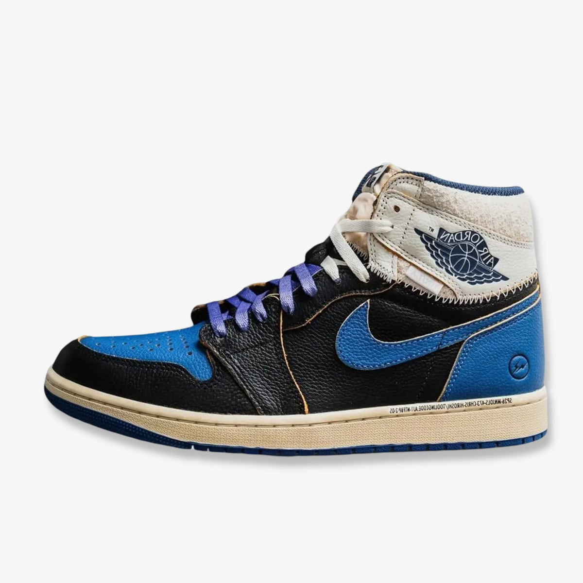 Air Jordan 1 Retro High OG x Fragment Design x Union LA 'Black / Sport Royal' (2026)