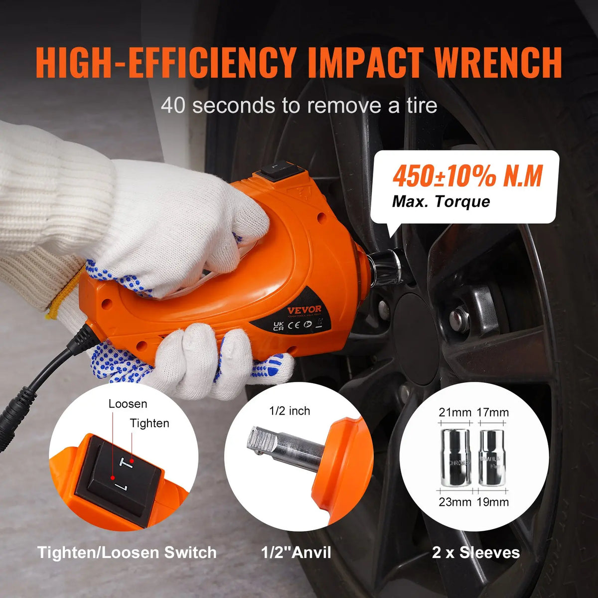 🔥[Hot sale]🔥5 Ton Electric Car Jack Kit with Impact Wrench & Air Pump