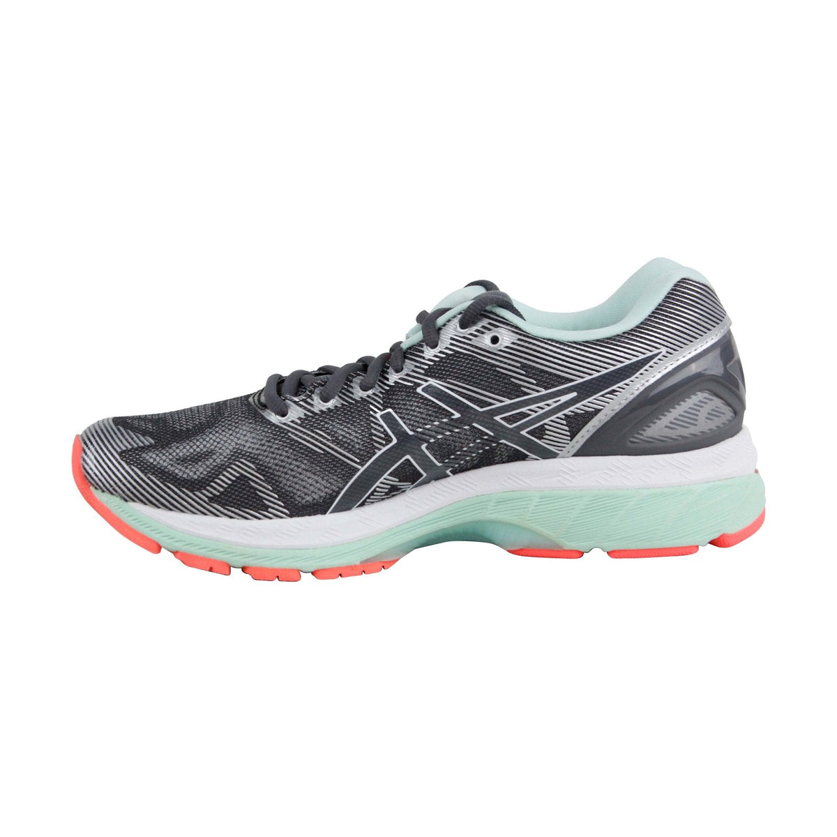 Asics Gel Nimbus 19 T750N-9701 Womens Gray Low Top Athletic Running Shoes
